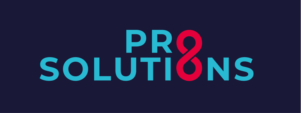 Pro Solutions Logo blue red