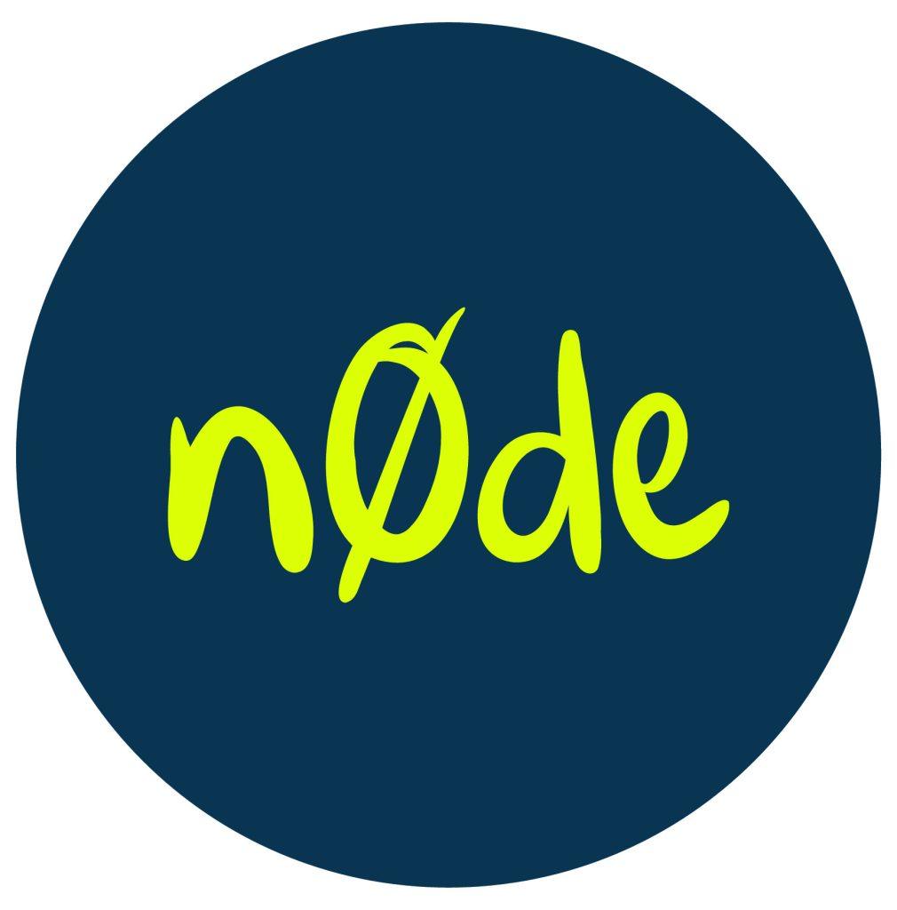n0de circle logo print